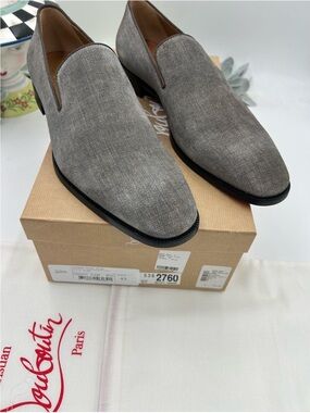 Men’s Christian Louboutin Danny, flat flex loafers size 45 made in Italy